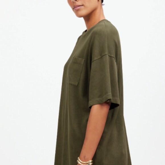Madewell Garment-Dyed Oversized Pocket Tee XS - Picture 2 of 5
